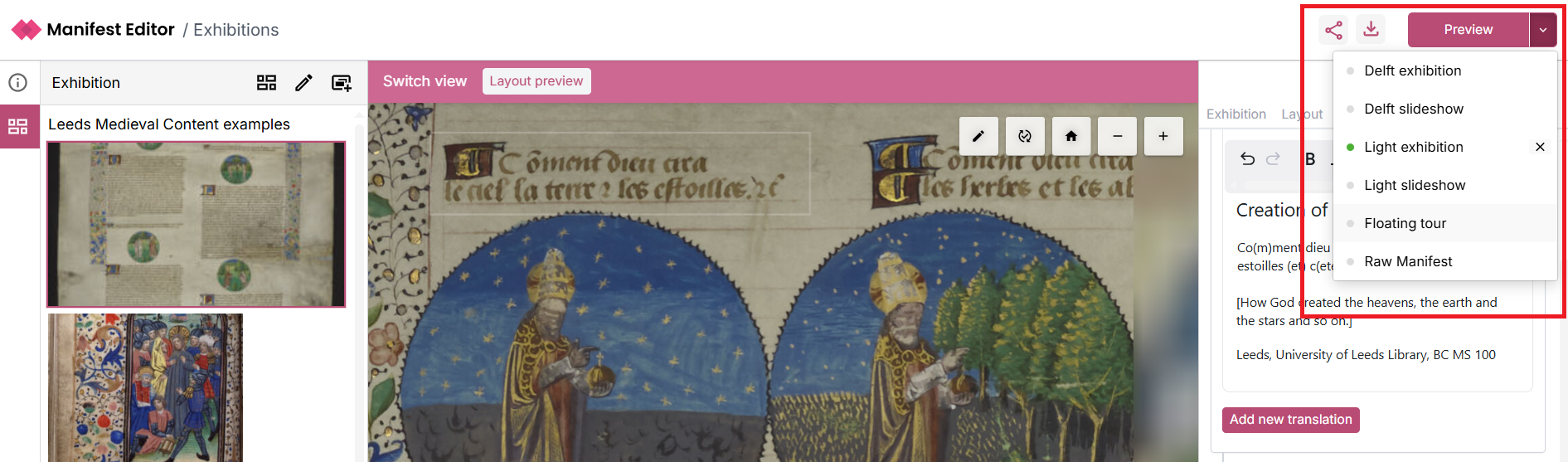 Select Exhibition Viewer